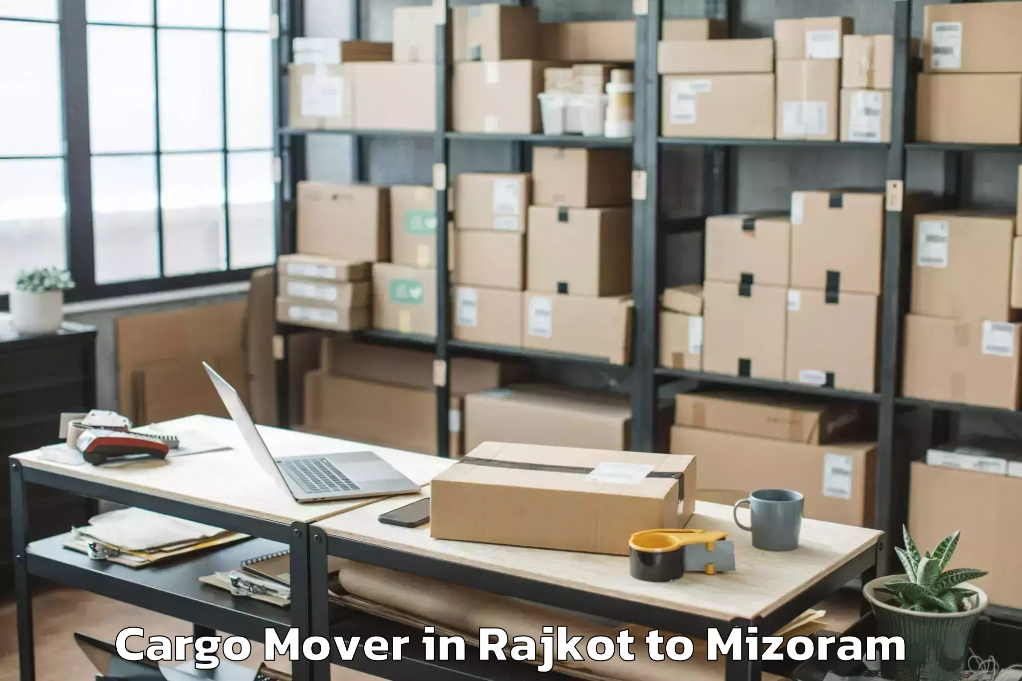 Top Rajkot to Kolasib Cargo Mover Available